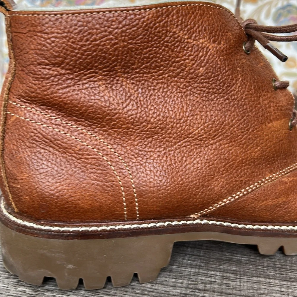Banana‎ Republic Roderick Ortholite Leather Shearling-Lined Chukka Boots Brown 8